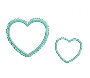 Stickdatei - Herzrahmen Satin